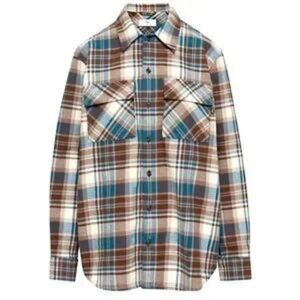 GOLDEN by Tna, Plaid Button Up, Large